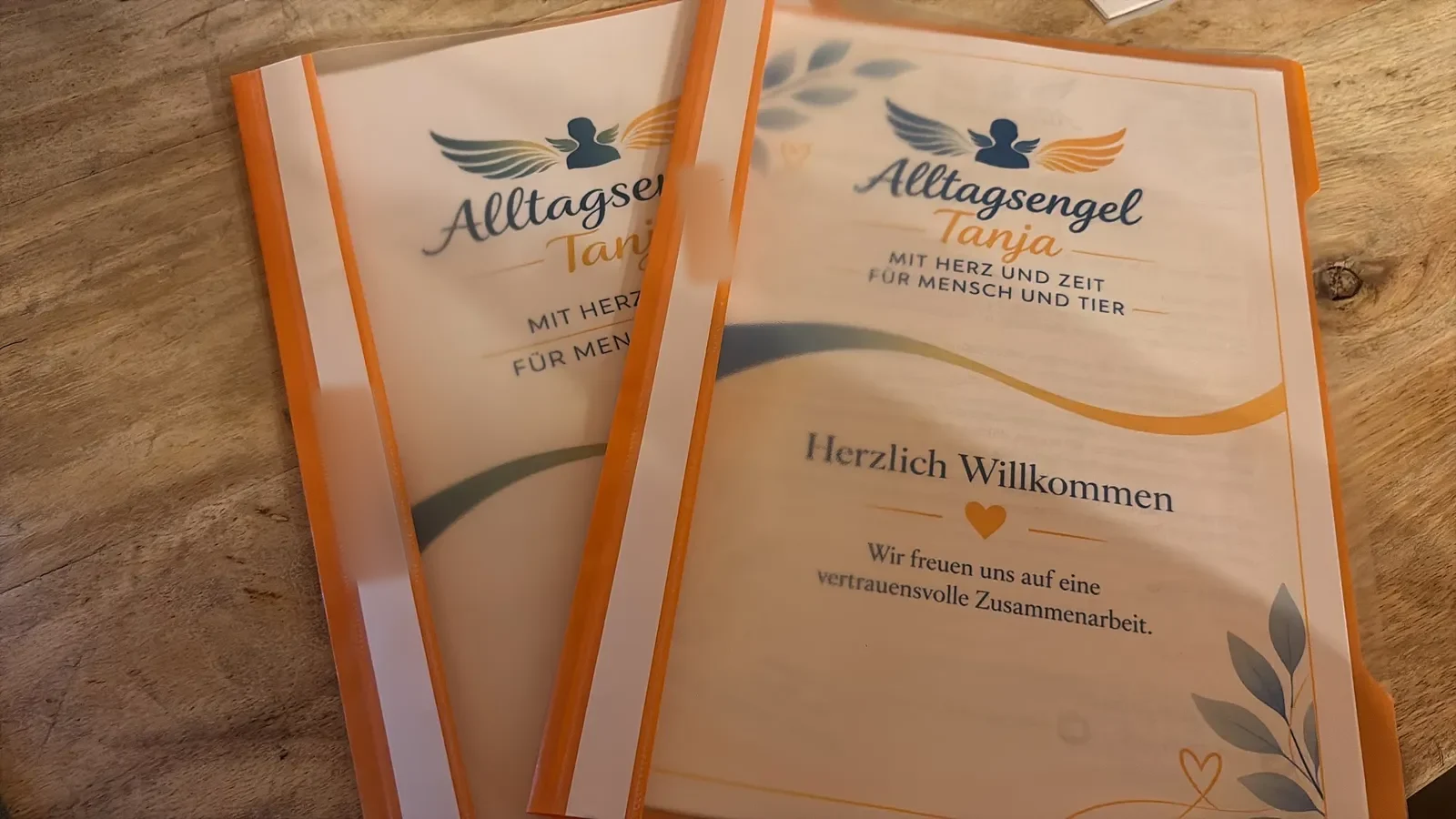 Herzlich Willkommen Mappen von Alltagsengel Tanja
